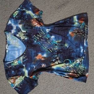 Blue Graphic Short Sleeve Tee